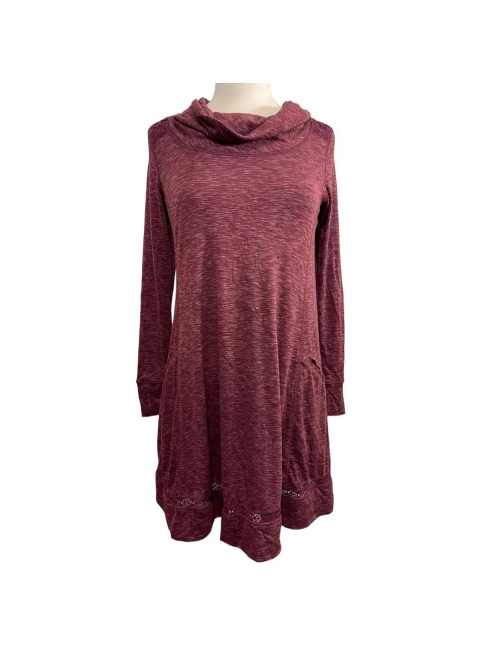 Women's Anthropologie Saturday Sunday Dress S Burgundy White